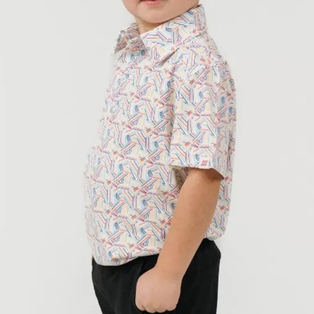 Kids Multicolor Patterned Shirt - Picture 3 of 15
